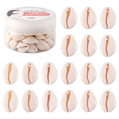 Fashewelry Natural Cowrie Shell Beads BSHE-TA0001-01-1