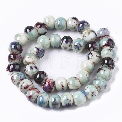 Handmade Porcelain Beads X-PORC-S498-19B-09-1