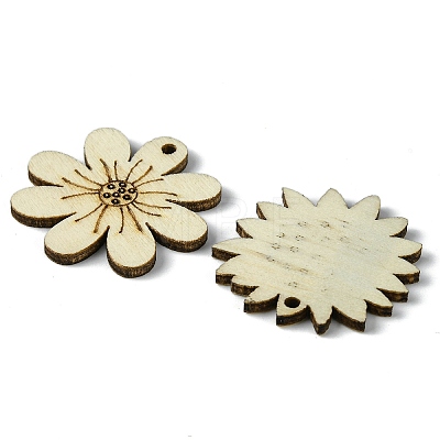 100 Pcs Wood Pendants X1-WOOD-G020-10-1