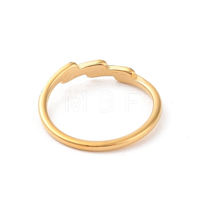 Ion Plating(IP) 304 Stainless Steel Finger Ring RJEW-C071-03G-1