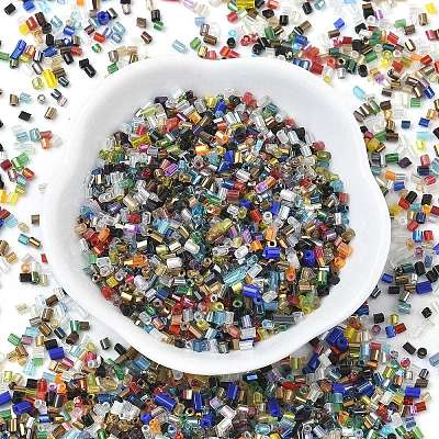 Glass Round Bugle Beads SEED-XCP0001-42-1