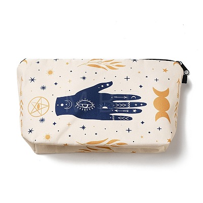 Evil Eye Theme Polyester Cosmetic Pouches ABAG-D009-01C-1