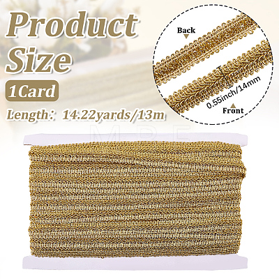 Metallic Centipede Braid Lace Trimming OCOR-WH20013-061A-1