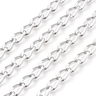 Tarnish Resistant 304 Stainless Steel Curb Chains CHS-P010-02P-1