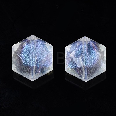 Transparent Acrylic Beads X-OACR-N008-074-1
