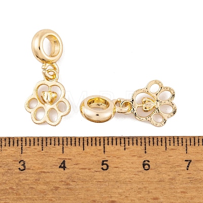 Rack Plating Alloy European Dangle Charms FIND-C055-16G-1