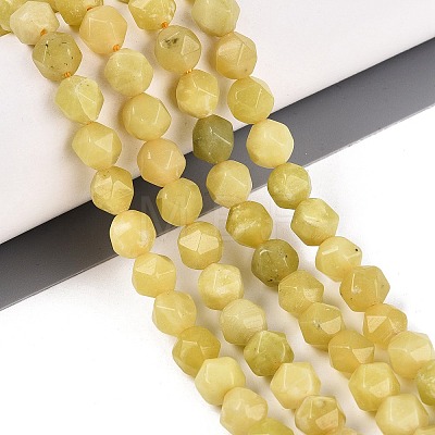 Natural Lemon Jade Beads Strands G-Q606-58A-1