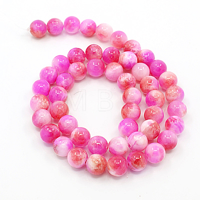 Natural Persian Jade Beads Strands X-G-D434-6mm-07-1