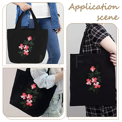 DIY Ethnic Style Embroidery Canvas Bags Kits DIY-WH0401-43-1