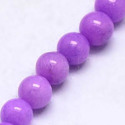 Natural Mashan Jade Round Beads Strands G-D263-12mm-XS24-1