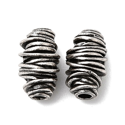 Vortex Spiral Brass Beads KK-Z137-18AS-1
