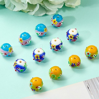 5Pcs Handmade Lampwork Beads LAMP-SZ0001-48A-1