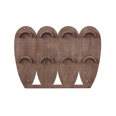 2-Tier 8-Slot Wood Jewelry Display Stands ODIS-A014-01B-1