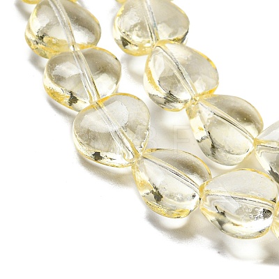 Baking Paint Transparent Glass Beads Strands DGLA-A08-T8mm-KD10-1