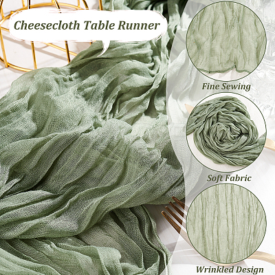 Polyester Cheesecloth Table Runners AJEW-WH0043-26A-1