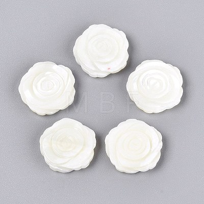 Natural Trochus Shell Carved Beads SHEL-Q028-11-1