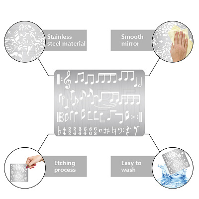 Stainless Steel Metal Cutting Dies Stencils DIY-WH0289-131-1
