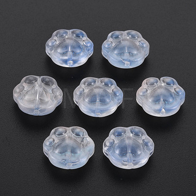 Two Tone Transparent Baking Painted Glass Beads GLAA-S190-021-B03-1
