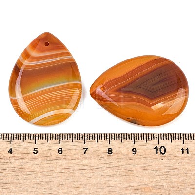 Natural Banded Agate Pendants GG-K002-02D-1