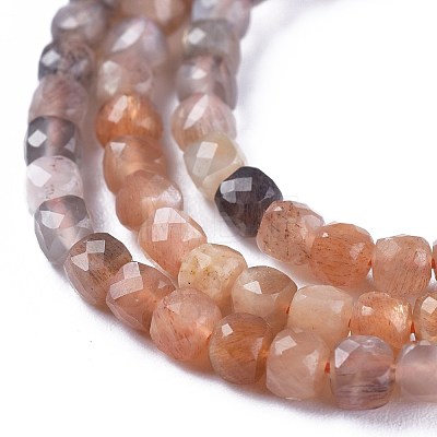 Natural Sunstone Beads Strands G-E560-A14-1