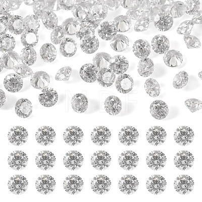 300Pcs Diamond Shape Grade AAA Cubic Zirconia Cabochons ZIRC-TADJ0001-01B-1
