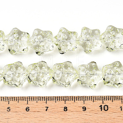 Transparency Glass Beads Strands GLAA-T023-12C-1