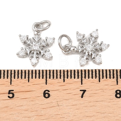 Brass Micro Pave Cubic Zirconia Pendants KK-B167-15P-1