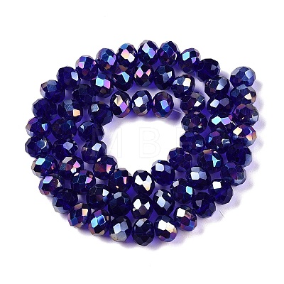 Electroplate Glass Beads Strands EGLA-A044-T8mm-B06-1