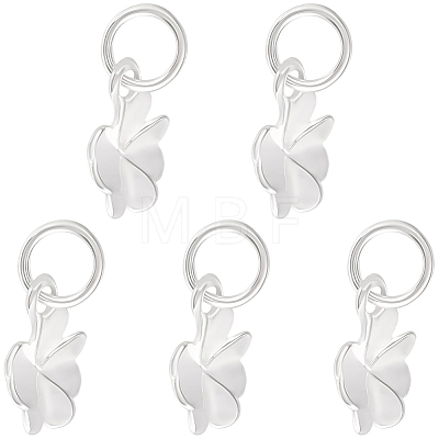 5Pcs 925 Sterling Silver Charms STER-BBC0009-44D-1
