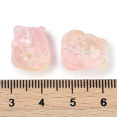 Transparent Spray Paint Glass Beads X1-GLAA-H035-01B-1