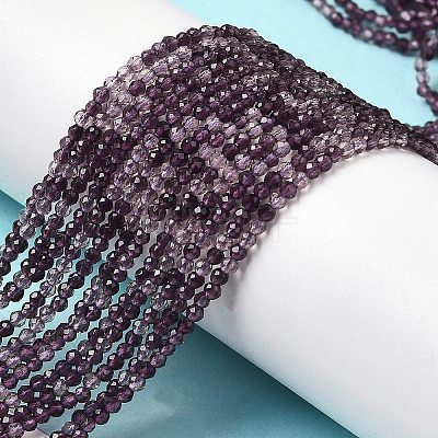 Transparent Glass Beads Strands X-GLAA-H027-01A-1