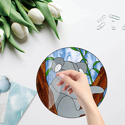 Custom PVC Glass Stickers DIY-WH0379-001-1