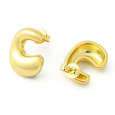 Rack Plating Brass Earrings EJEW-S222-01G-C-1