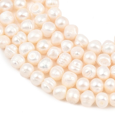 Natural Cultured Freshwater Pearl Beads Strands PEAR-D003-01C-04-1