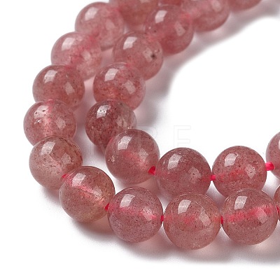 Natural Strawberry Quartz Beads Strands G-R435-03-A01-1