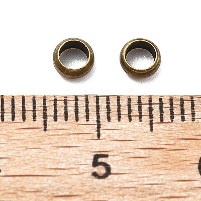 Brass Crimp Beads KK-S509-01AB-02-1