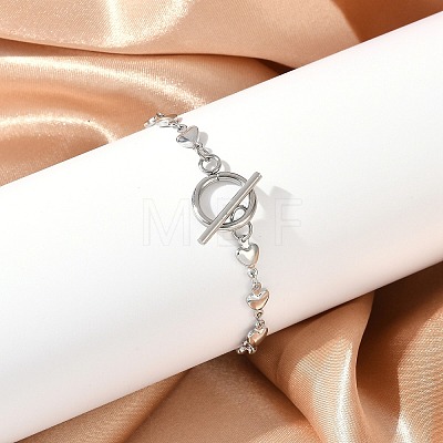 Tarnish Resistant 304 Stainless Steel Link Chain Bracelets BJEW-P237-30P-1