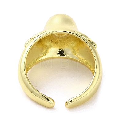 Rack Plating Brass Finger Ring RJEW-C072-09G-1