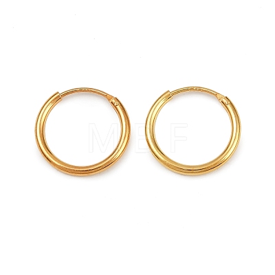925 Sterling Silver Hoop Earrings STER-B008-01B-G-1