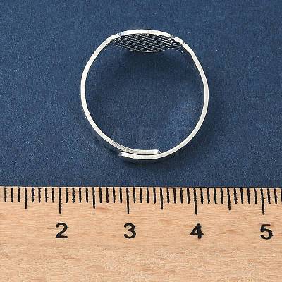 Adjustable Brass Pad Ring Setting KK-K414-06S-1
