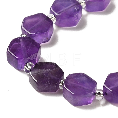 Natural Amethyst Beads Strands G-P534-A13-01-1