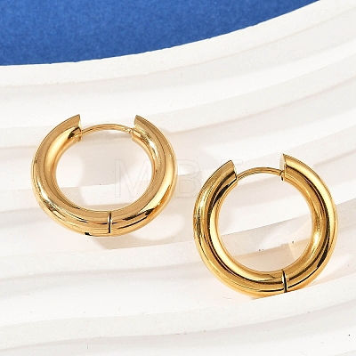 202 Stainless Steel Polishing Hoop Earrings EJEW-M106-02G-02-1-1