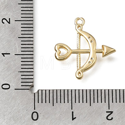 Brass Micro Pave Clear Cubic Zirconia Pendants KK-A302-06G-1