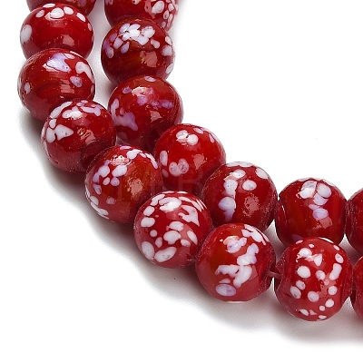 Handmade Lampwork Beads Strands LAMP-H071-01C-04-1