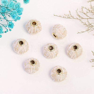 Polyester Cloth European Beads PW-WG79968-08-1