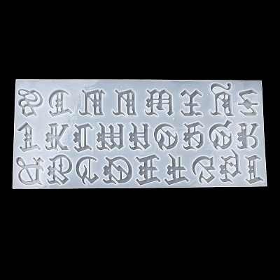 Gothic Style Letter A~Z DIY Silicone Pendant Molds SIMO-H012-04-1