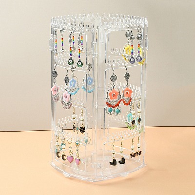 Rotating Acrylic Earring Display Stands EDIS-N010-03-1