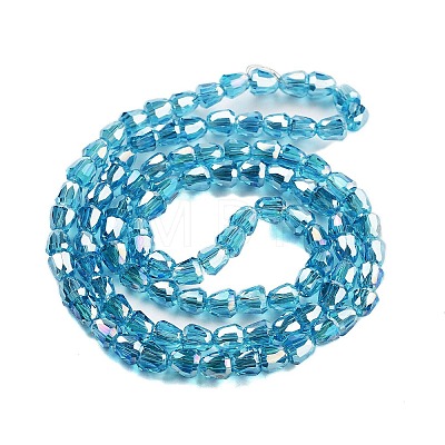 Electroplate Glass Beads Strands EGLA-D030-T4mm-B03-1