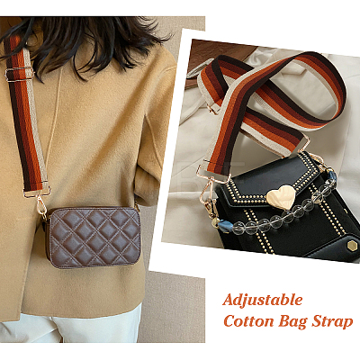 Stripe Pattern Cotton Fabric Bag Straps FIND-WH0001-56B-1