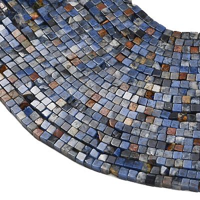 Natural Dumortierite Beads Strands GG-CBA2498-A05-01-1